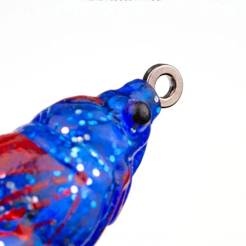 5.5cm 10g Topwater Soft Frogs Fishing Lure Whopper Plopper Artificial Bait Sequin With Double Treble Hooks Pike Tackle | Спорт и