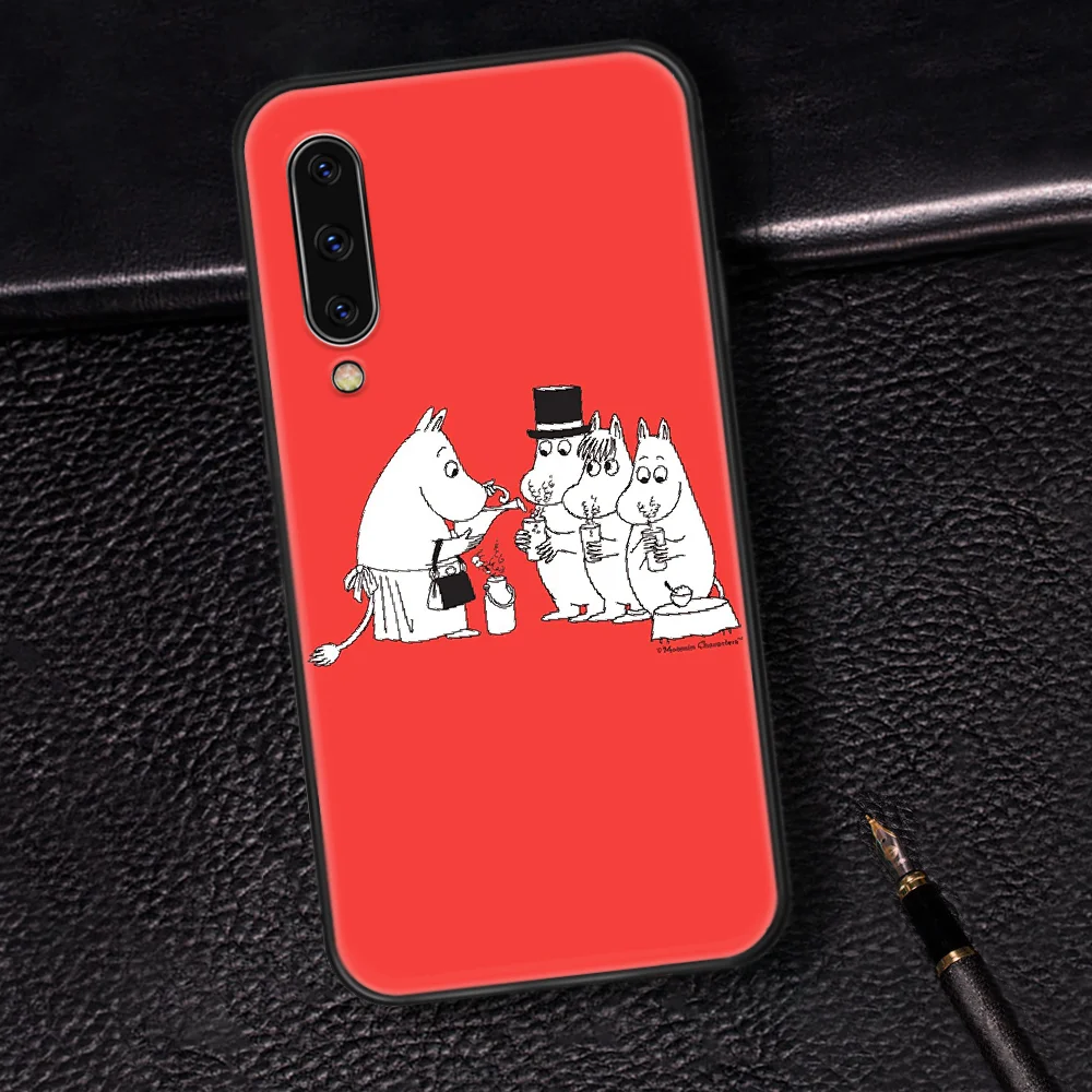 

Moomines Cartoon Phone Case Cover For Samsung Galaxy A7 8 10 20 20e 21 30 30S 31 41 50 50S 51 70 71 91 black Funda Silicone Back