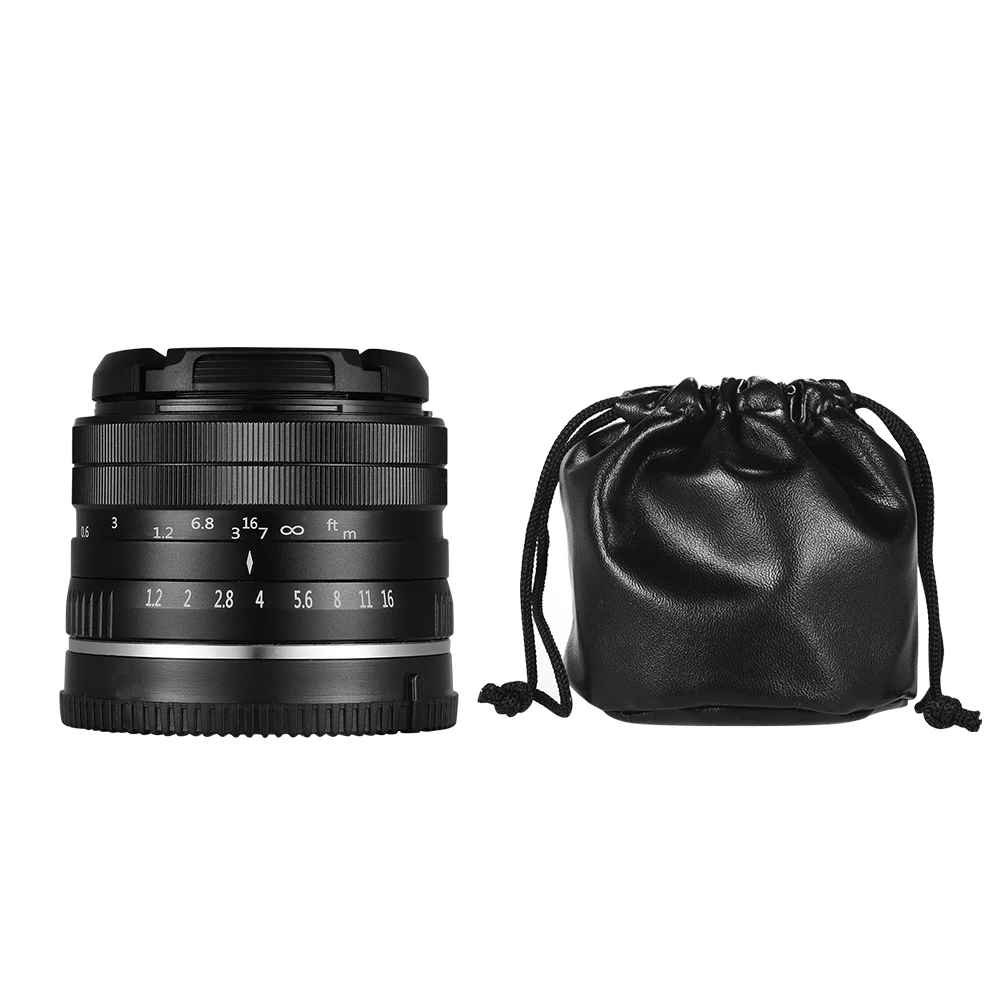 

35mm F1.2 Camera Lens Large Aperture Manual Focus Lens Durable Lighweight Wide Angle Lens Compatible With Sony A6300 A6400 NEX