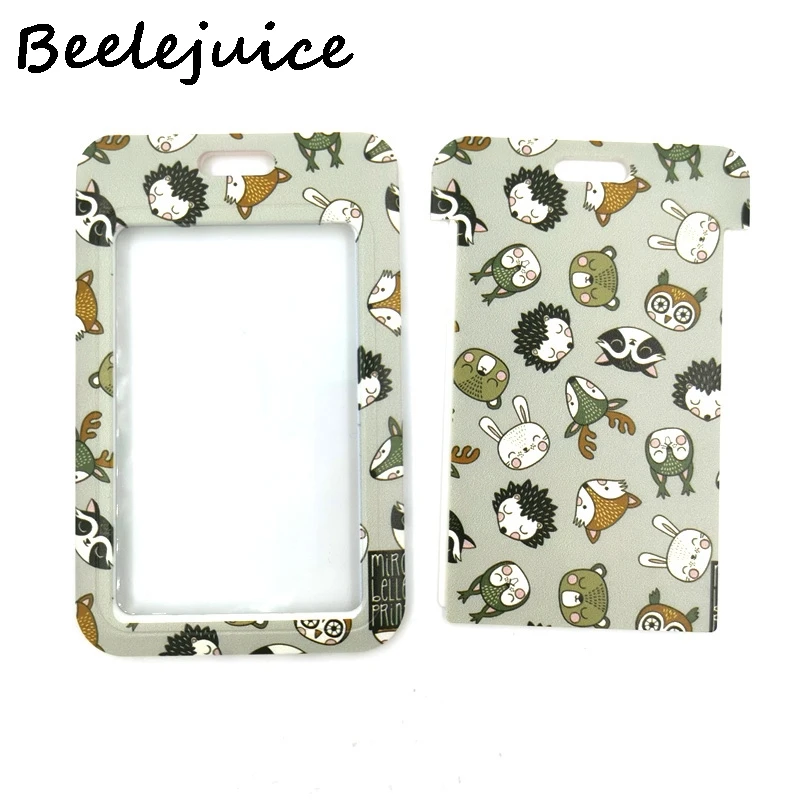 Карточка для удостоверения личности с мультяшными животными держатель визитных