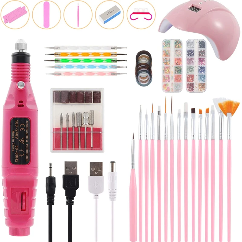 

Набор для маникюра с УФ-лампой на 36 Вт и гель-лаком