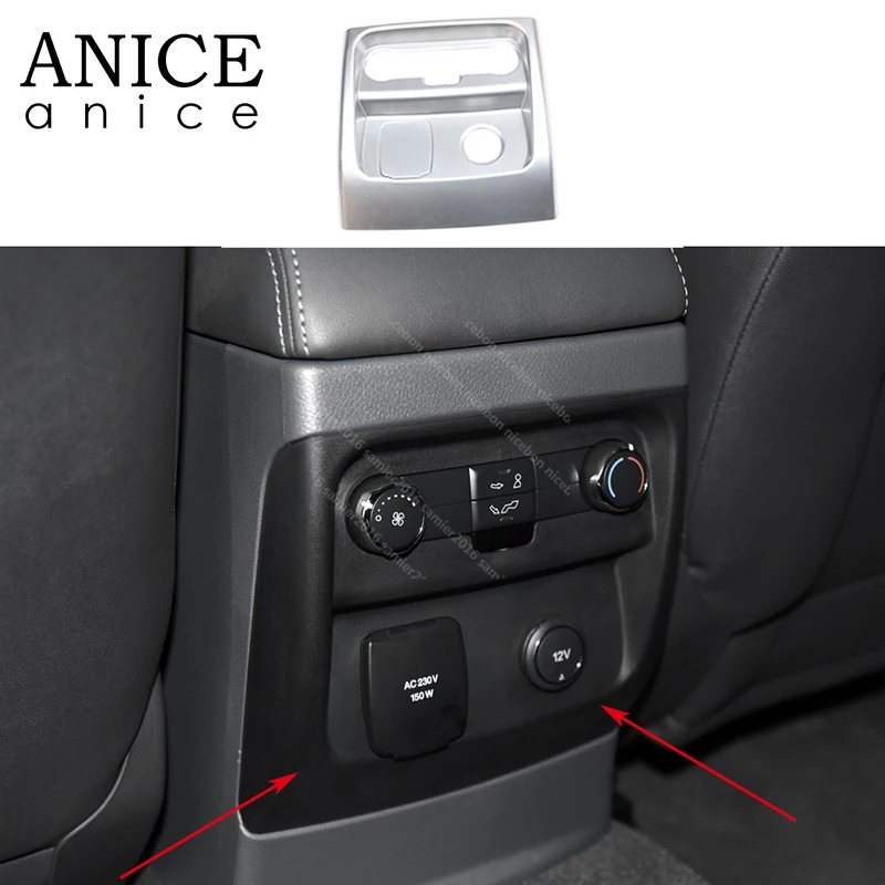 Подходит для Ford Everest Красная Обложка из углеродного волокна кондиционирования