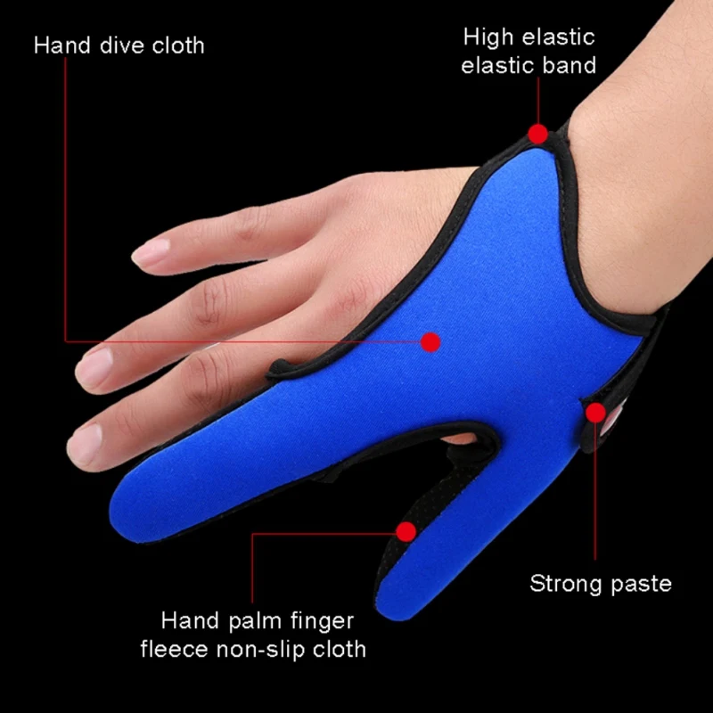 1 шт. перчатки для рыбалки 2 пальца дышащие улицы Нескользящие большого и