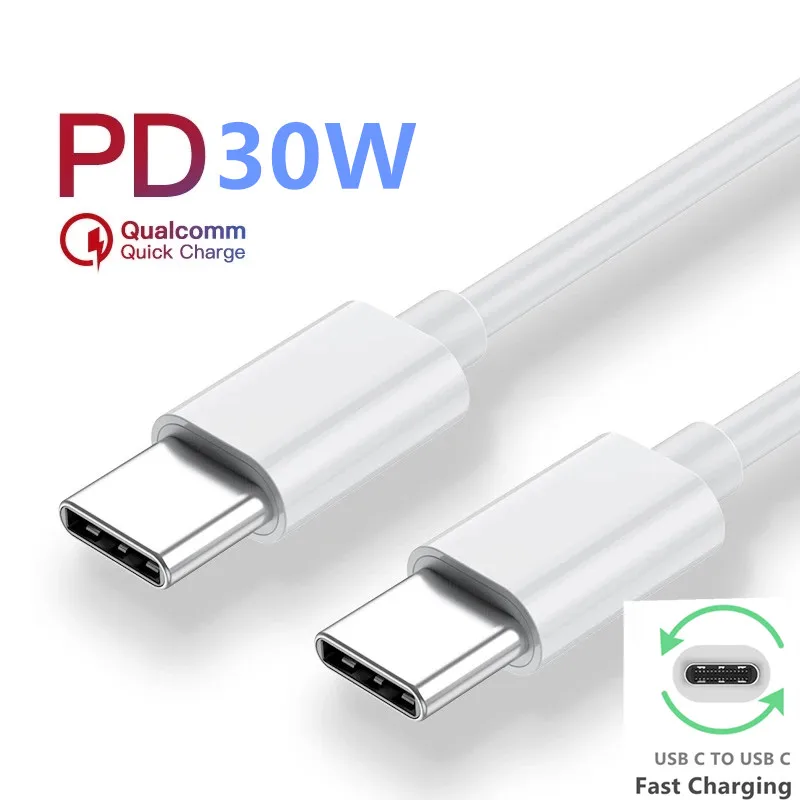 

Кабель для быстрой зарядки и синхронизации данных с USB Type C на USB C для нового MacBook Pro Huawei Matebook 2.4A PD, кабель для быстрой зарядки для iPad Pro 2018