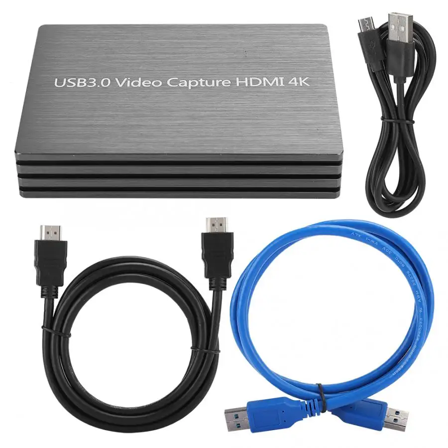 4K HDMI видео Захват диск бесплатно 1080P Запись коробка USB 3 0 для живого