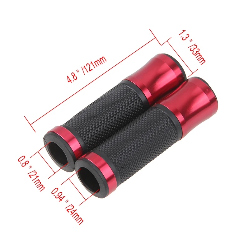 

POSSBAY CNC Rubber 7/8'' 1" Universal Motorcycle Handlebar Grips Hand Grips enduro Street Racing Mountain Bike Handle Grips ATV