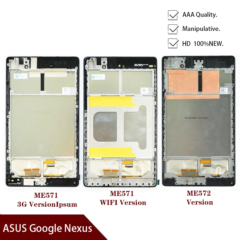 

ЖК-дисплей с сенсорным экраном и дигитайзером в сборе для ASUS Google Nexus 7 2nd 2013 FHD ME571 ME571K ME571KL ME572 ME572CL K008 K009