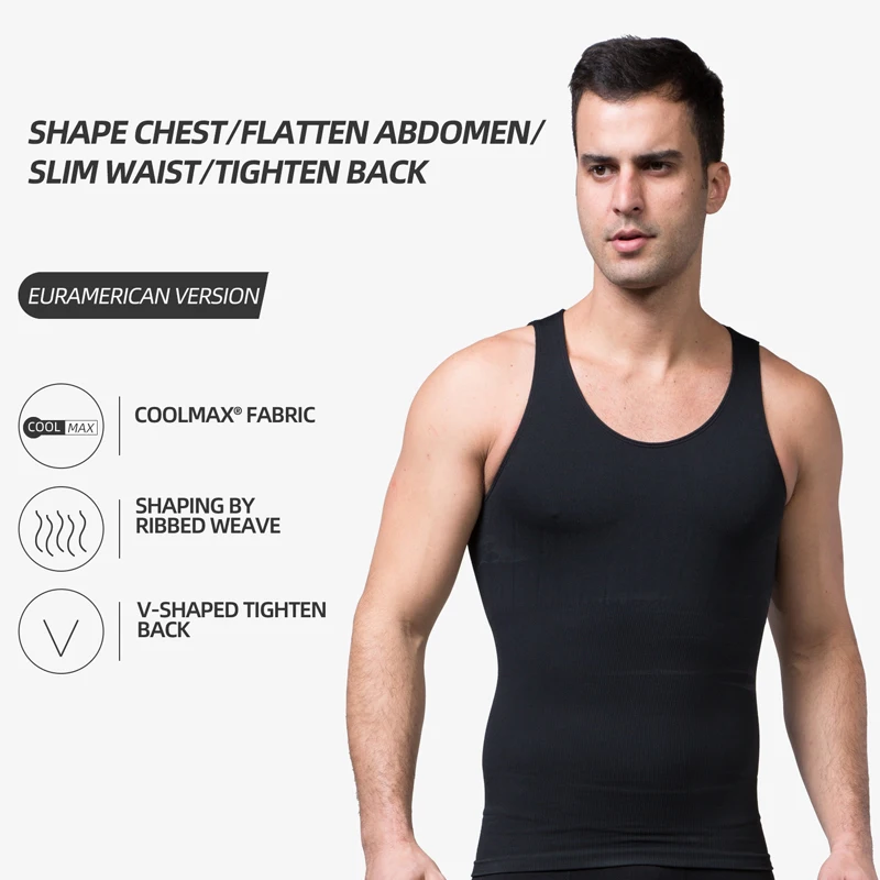 Мужской корсет для тела живота талии форма похудения бесшовный нижнее белье