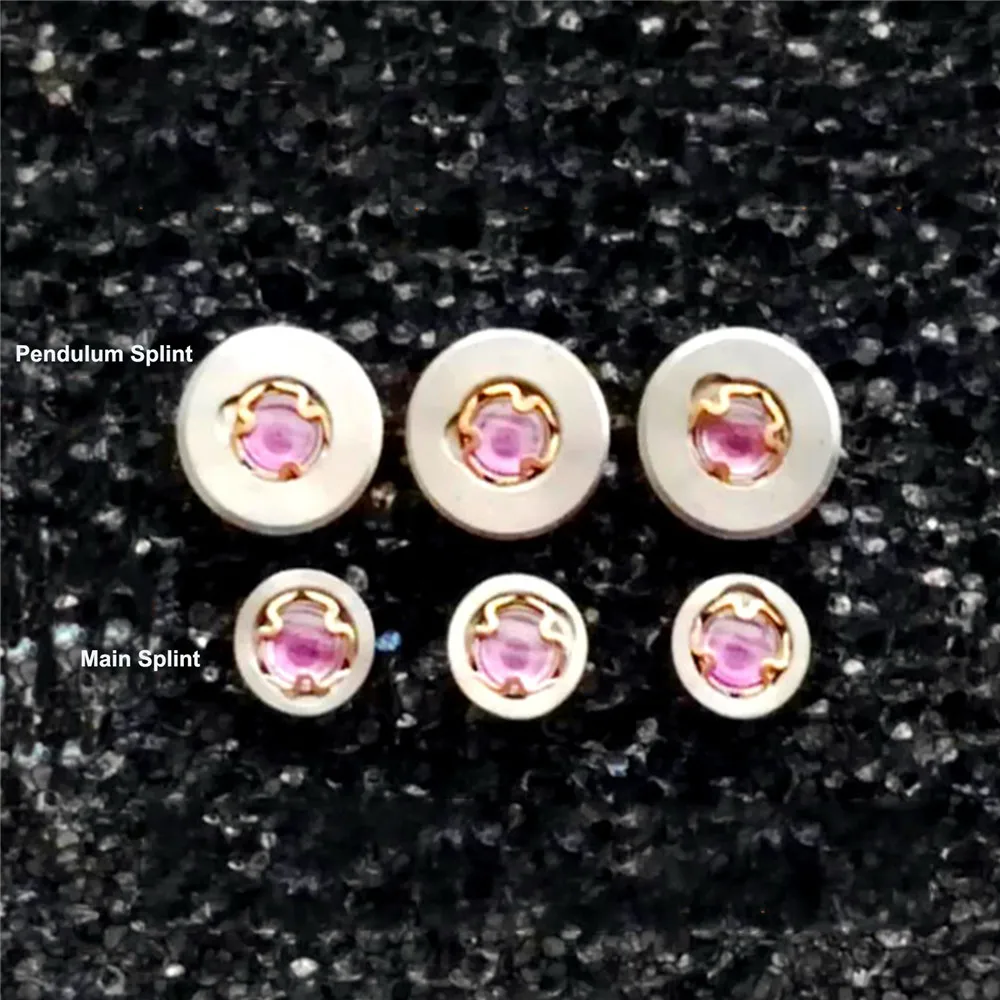 

Watch Pendulum Splint Gem Main Splint Gem Shock Absorber Balance Wheel for 2836/ 2824 Watch Movement Repair Kits