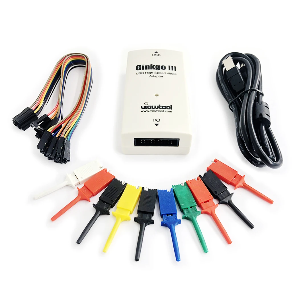 Ginkgo3 I2C/SPI/CAN/1-проводной USB (высокая скорость) 480 М адаптер VTG300A Базовая версия UART/ADC/DAC/PWM/счетчик-адаптер
