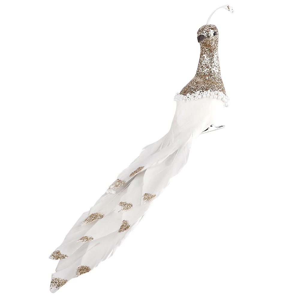 Модель павлина Симпатичные реалистичные пенопластовые перья птица миниатюрное