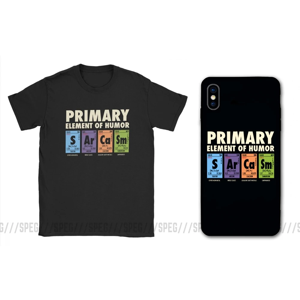 Смешная футболка для мужчин с принтом "Таблица юморов", S Ar Ca Sm Science Sarcasm Primary Elements Chemistry, хлопковые футболки размера плюс