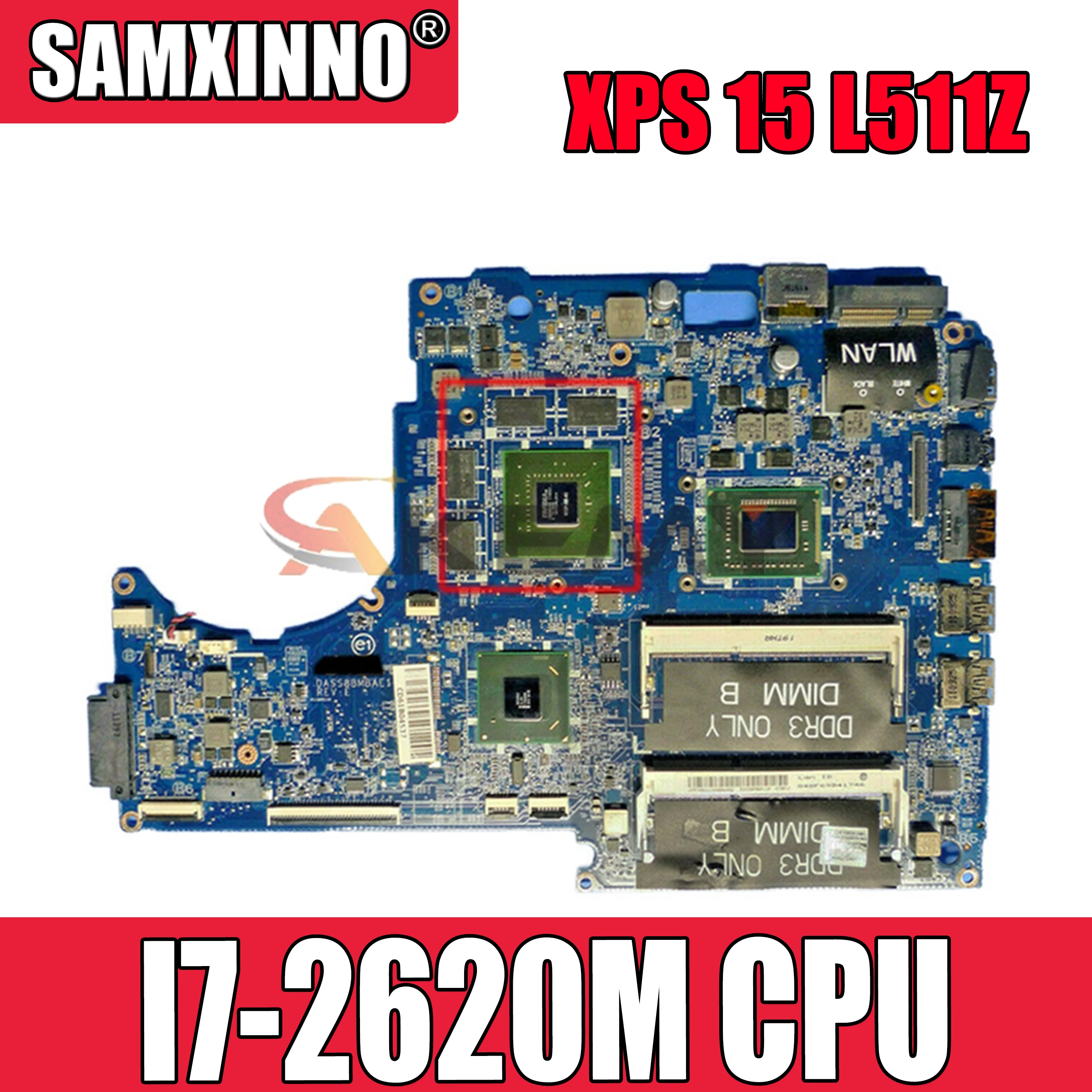 Оригинальная материнская плата для ноутбука DELL XPS 15 L511Z I7-2620M CN-05RPKT 05RPKT DASS8BMBAE0 |