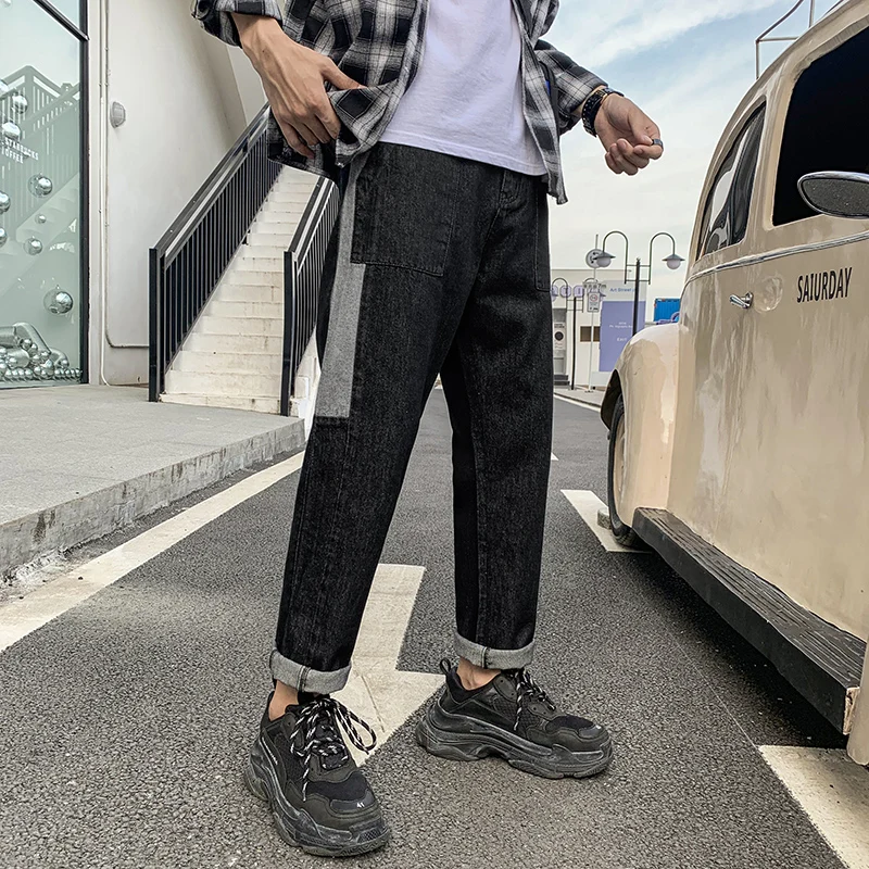 

Straight New Autumn Casual Denim Pants Classic Cowboys Young zipper jeans Slim men Man trousers