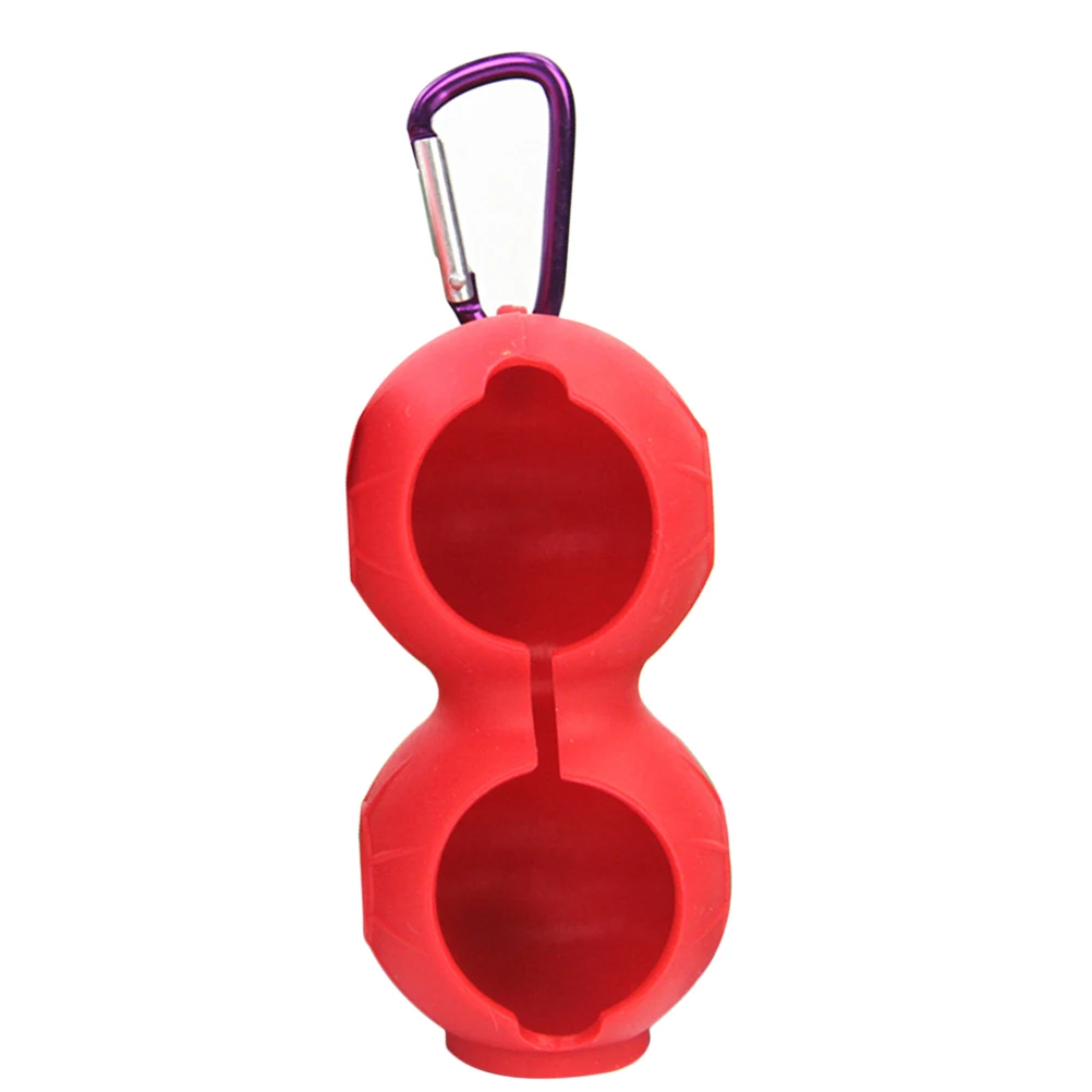 Силиконовый держатель для мячей гольфа с двумя шариками хранения крючком|Мячи