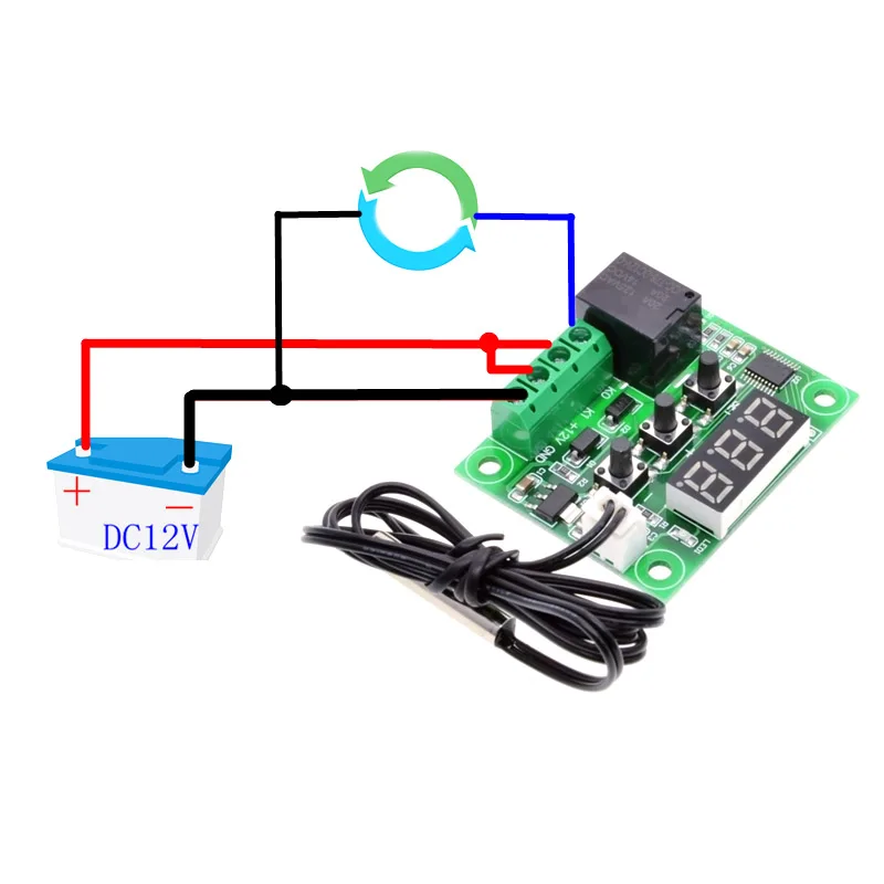 1 шт. DC12V цифровой Температура отопления охлаждения термостат контроль