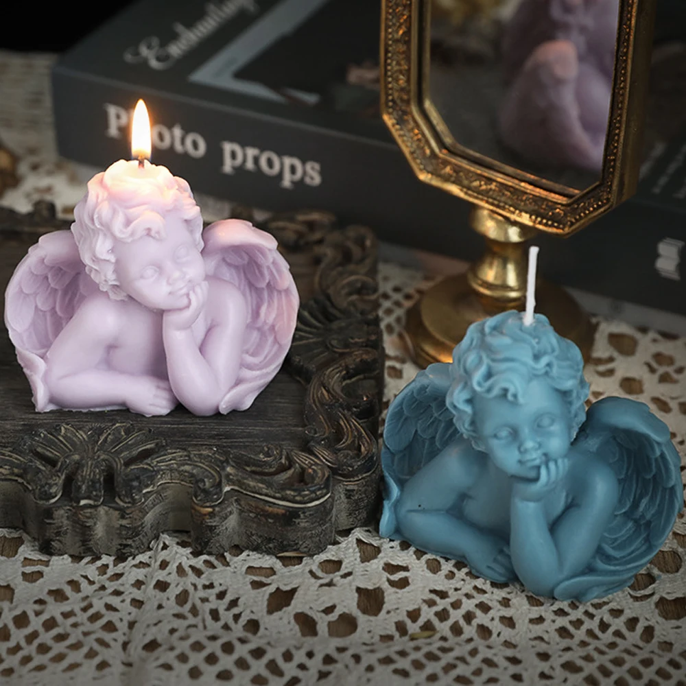 Сделай Сам ангел Детская форма для свечи рандомное мыло 3D Ручная работа товары