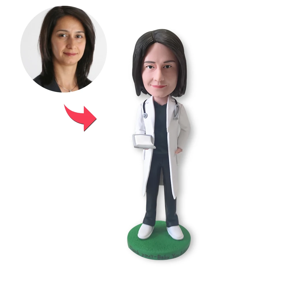 

Поплавок для торта докторская медсестра кукла из полимерной глины художественная коллекция статуя Персонализированная индивидуальная Ск...