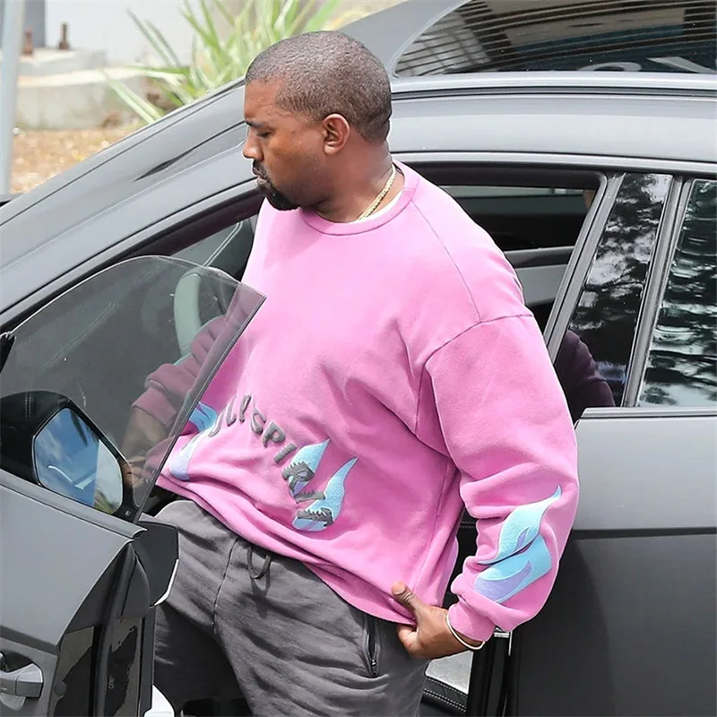 GCYFWJ розовый Kanye West Sunday сервис Holy Spirit Толстовка для женщин мужские худи толстовки для мужчин Галстук Краситель Толстовка пуловер