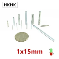 hkhk 100200pcs mini magnet 1x15 mm mm mini magnet encoder 1mm strong magnetic standard 1x15 mm