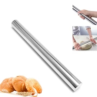 304stainless steel rolling pin pastry pizza rolls ravioli rolling pins for dough cutting fondant roller cake baking accessories