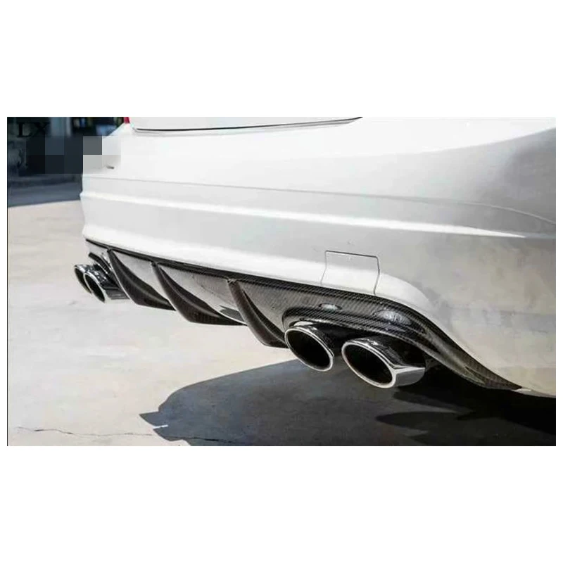 Диффузор заднего бампера спойлер для Mercedes Benz C Class W204 C63 AMG C300 Sport Sedan купе 2008 2011 из