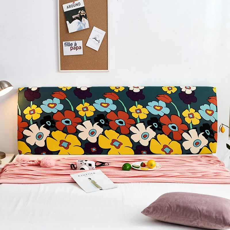 Эластичная полноразмерная Крышка для кровати с принтом универсальный размер