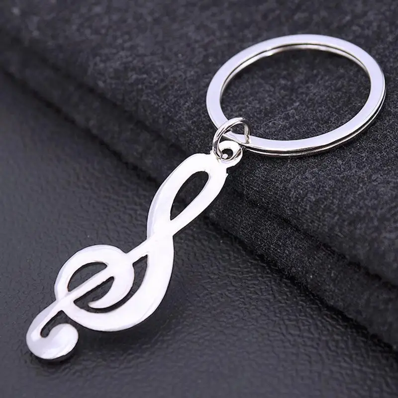 

Fashion Key Chain Key Ring Musical Note Keychain For Car Metal Music Symbol Key Chains Creative Gifts