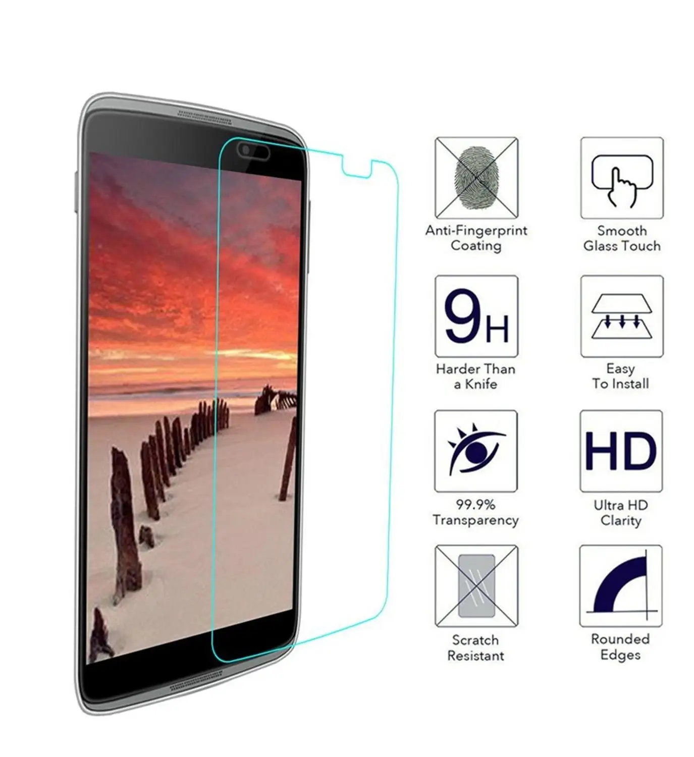 2.5D Закаленное стекло для Alcatel Versa Pop 3 5 5025D Idol POP4 5051 4S Pixi 4 0 5010 Pixi3 5019D 5017 защита