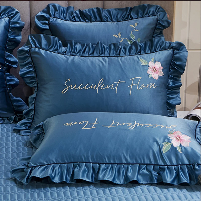 Кружевная постельная юбка в стиле принцессы сатиновые шелковые утепленные