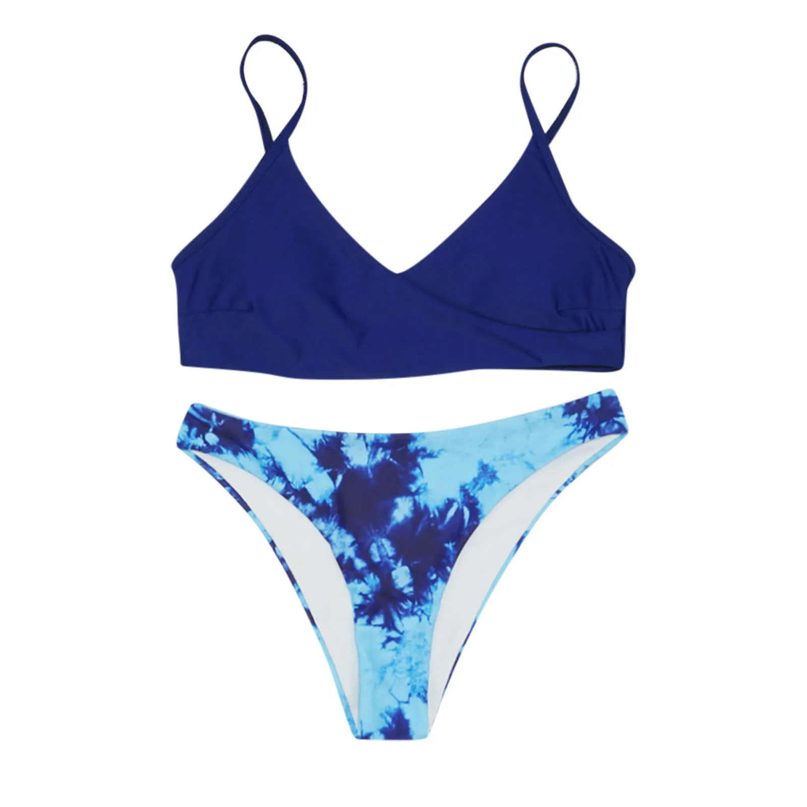 Купальник-бикини женский с высокой талией раздельный для весны и лета 2021 |