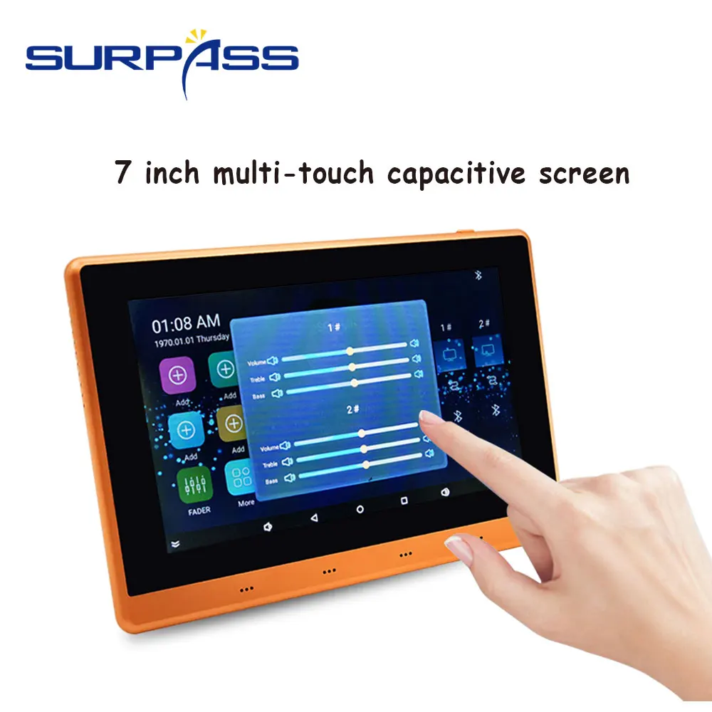 Настенный стерео усилитель с сенсорным экраном Bluetooth Wi Fi Android 5 1 звук для умного