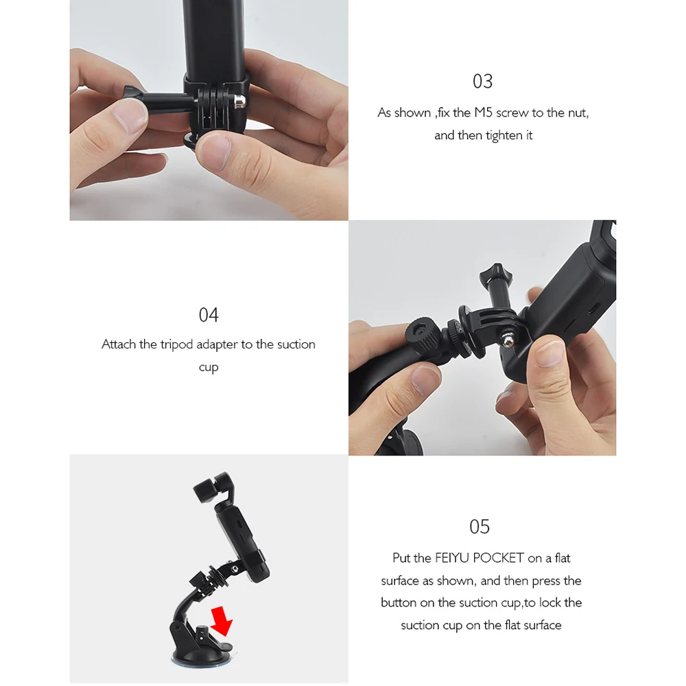 Карманный автомобильный адаптер на присоске для крепления стекло FEIYU карман