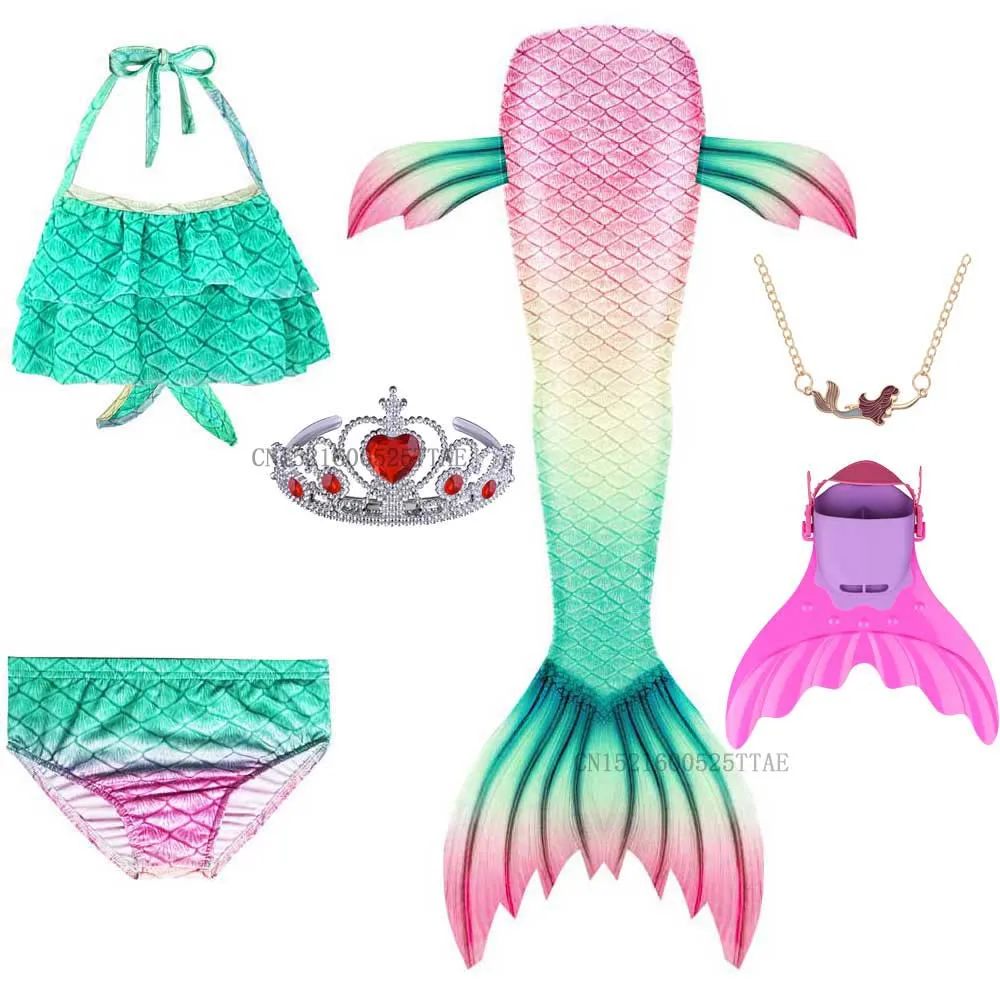 Купальный костюм Ариэль для девочек с хвостом русалки 2020 |