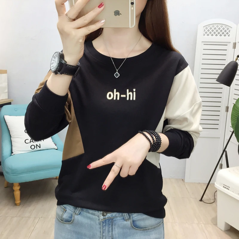 Женский свитшот с вышивкой и надписью зимний 2021 размера плюс | Женская одежда