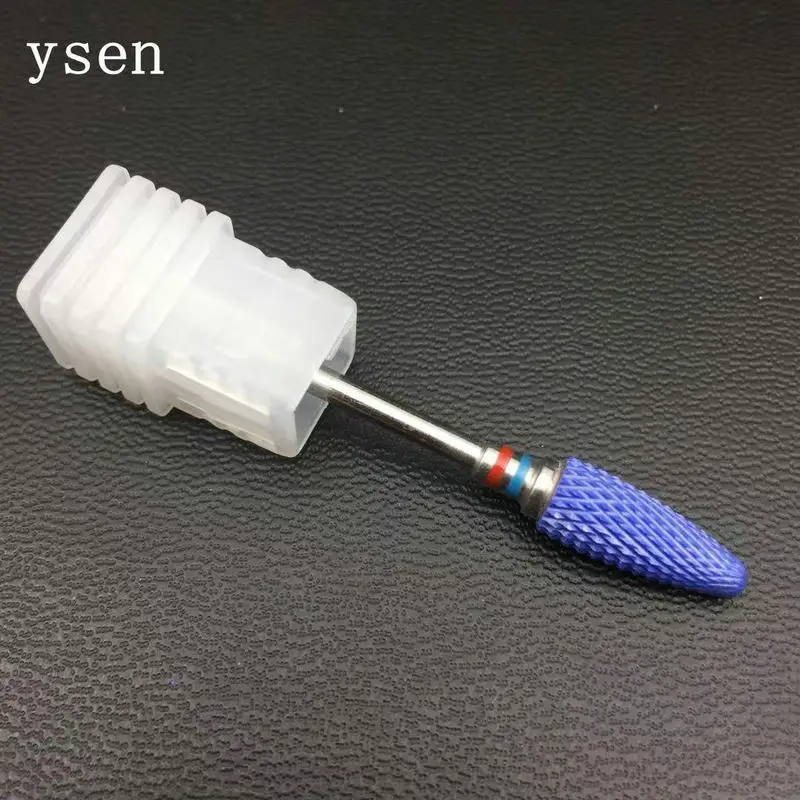 Синяя фреза для ногтей 1 шт. электрический аппарат маникюра и педикюра роторная