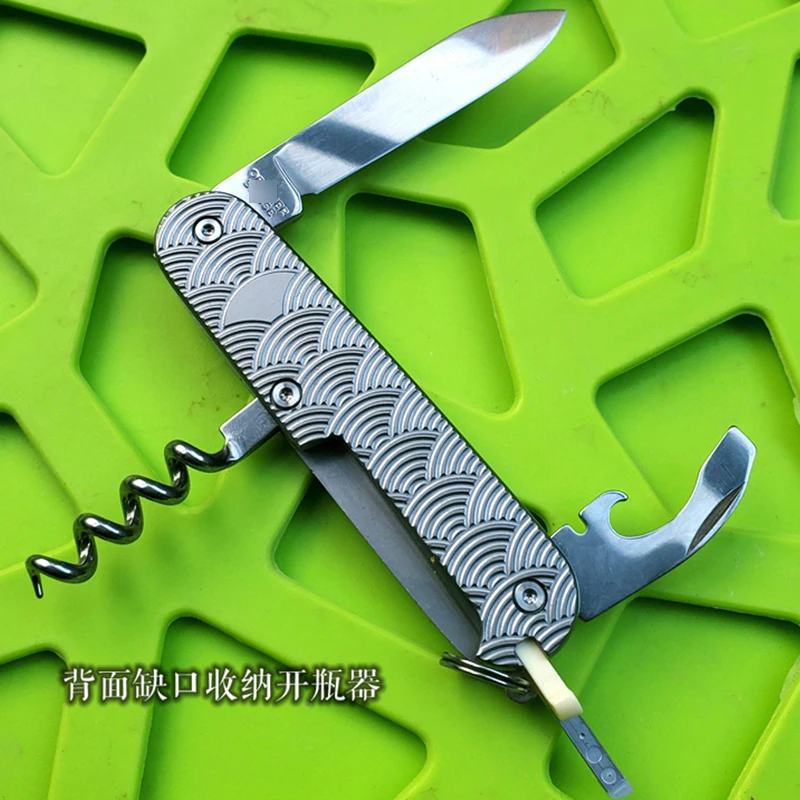 Складной нож из титанового сплава для повседневного использования резки полой