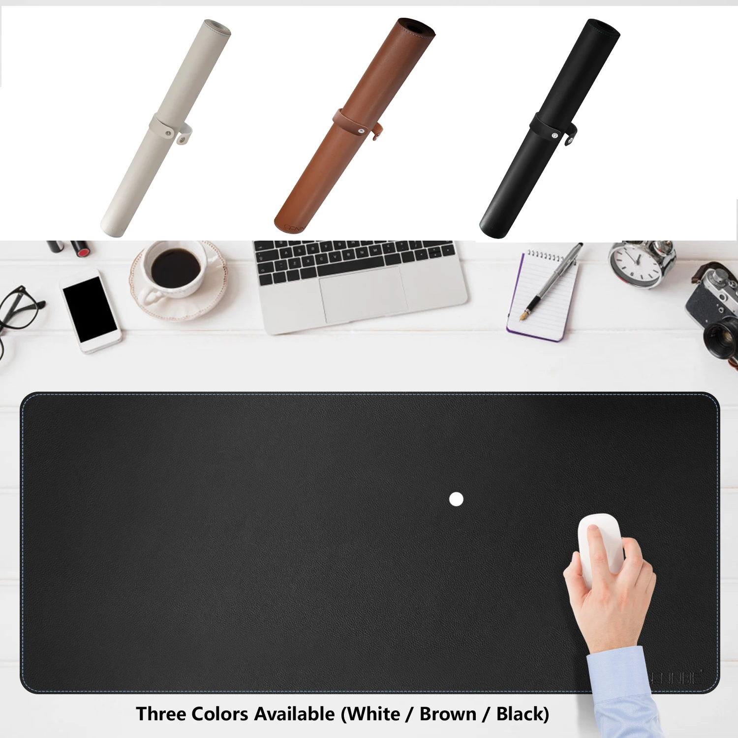 CENNBIE большой коврик для мыши из искусственной кожи 120*50 см клавиатуры удлиненный