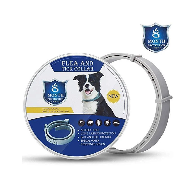 

Dog Cat Collar 8 Month Flea & Tick Prevention Collar for Cats Dog Mosquitoes Repellent Collar Insect Mosquitoes Supplies Puppy