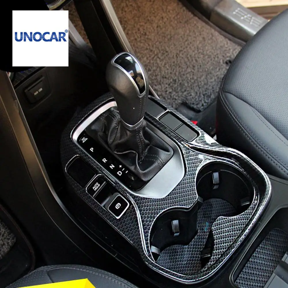 

Aiwins gear panel Cover For Hyundai Santafe IX45 2013-2017 gear panel water cup covers stainless steel trim Accessories