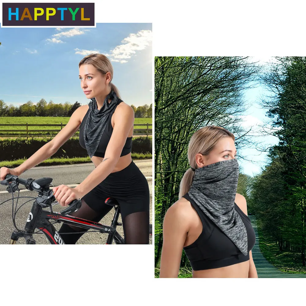 HAPPTYL ледяной Шелковый охлаждающий волшебный шарф маска для лета Солнцезащитный
