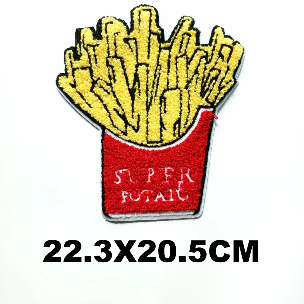 

Accessories large embroidery big belle girl foods letter patches for clothing OR-3114