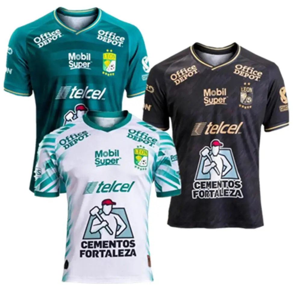 

20 21 Leon Home Away Jerseys 2021 camisetas mexico league mx Sosa Macias Leonardo Ramos Joel LeÃ³n football shirts