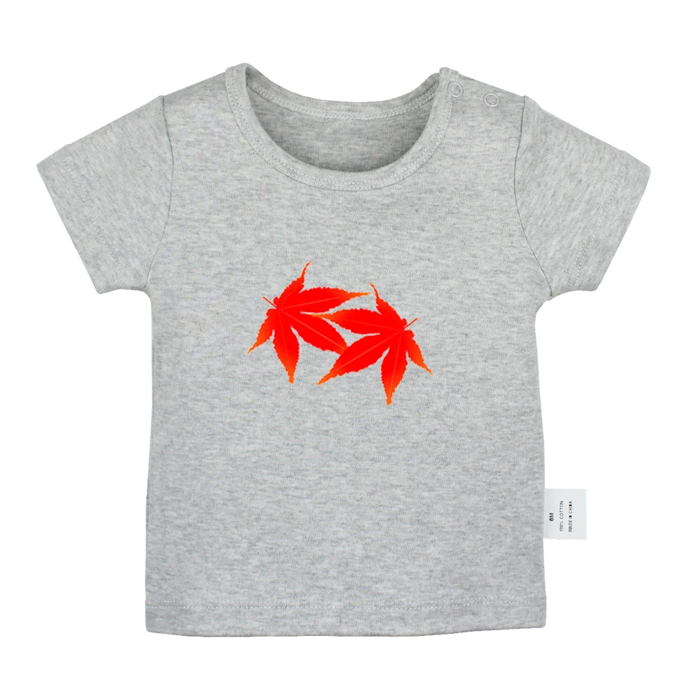 Aladdin and the magic lamp Genie Red Maple Leaf Design Новорожденные футболки для малышей графические