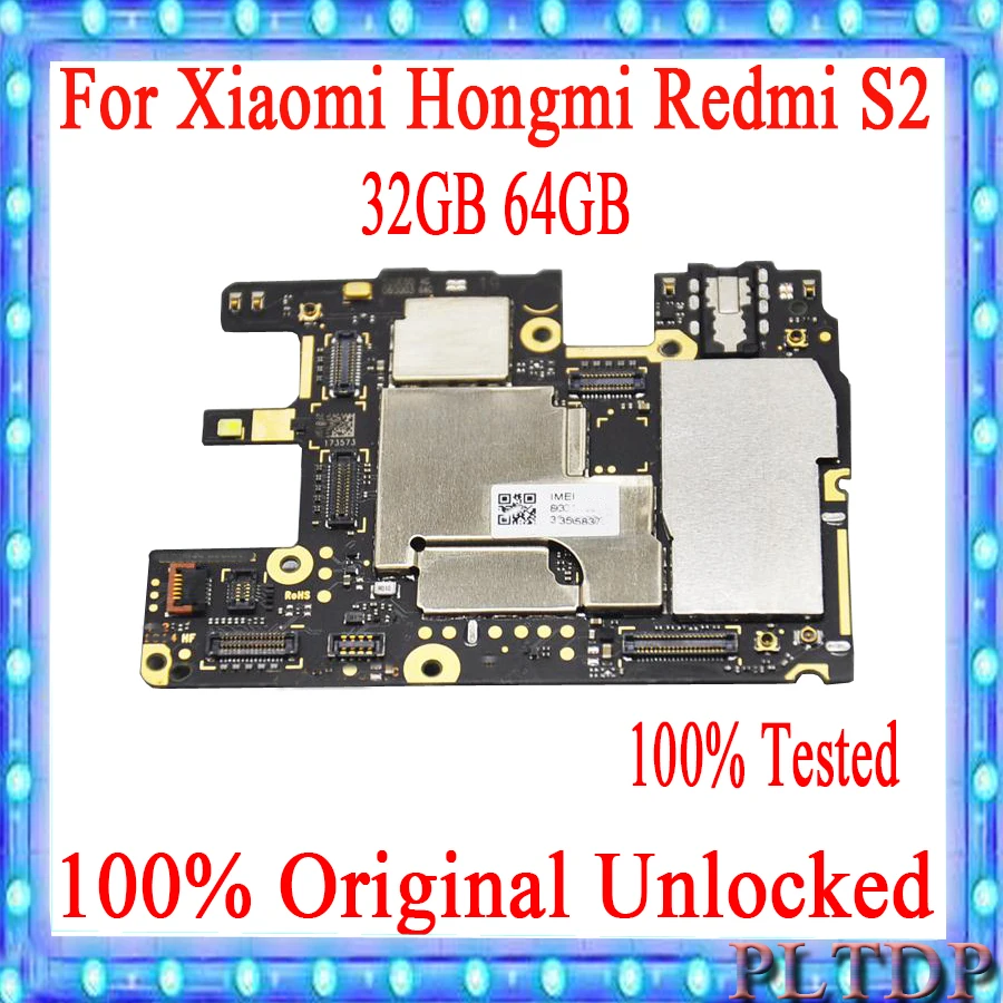

32GB 64GB For Xiaomi Hongmi S2 Redmi S2 motherboard Original Unlocked Logic mainboard with full chips for Hongmi S2 Redmi S2