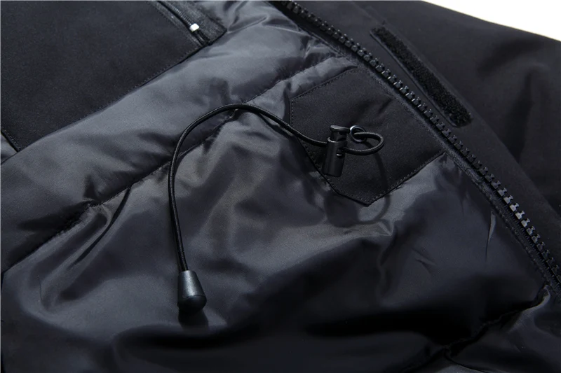 Новинка 2021 Длинная зимняя куртка на утином пуху с меховым капюшоном Мужская