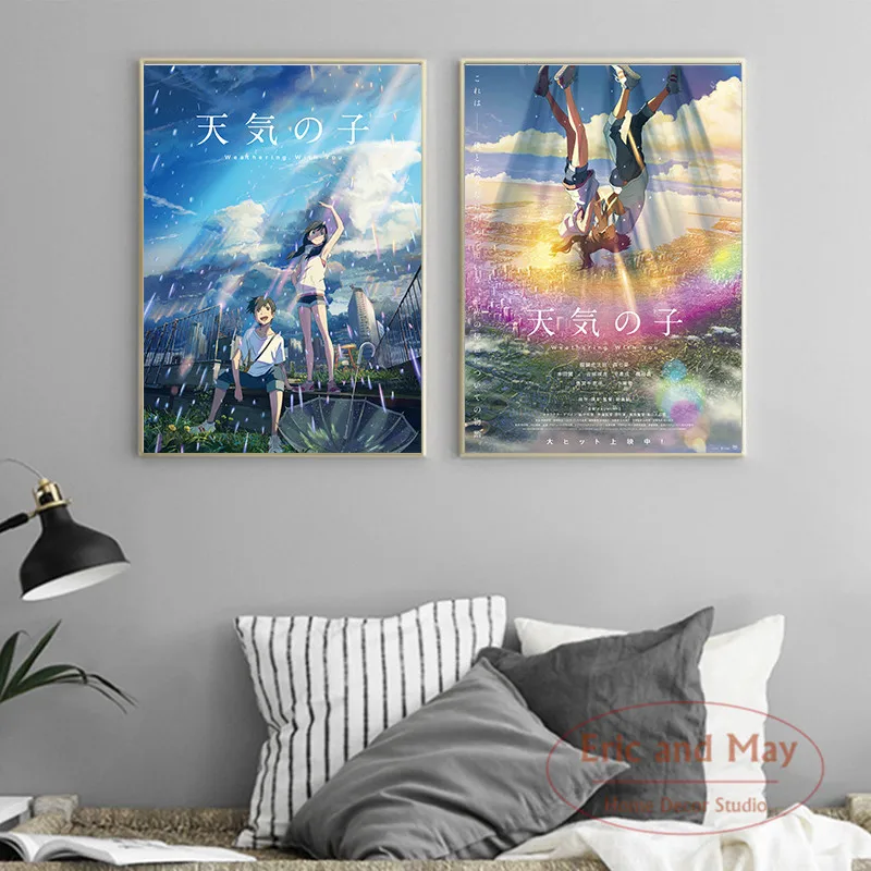 

Weathering With You Japan Animation Movie Canvas Printed Painting Wall Pictures Home Decor Posters And Prints Art Decoration