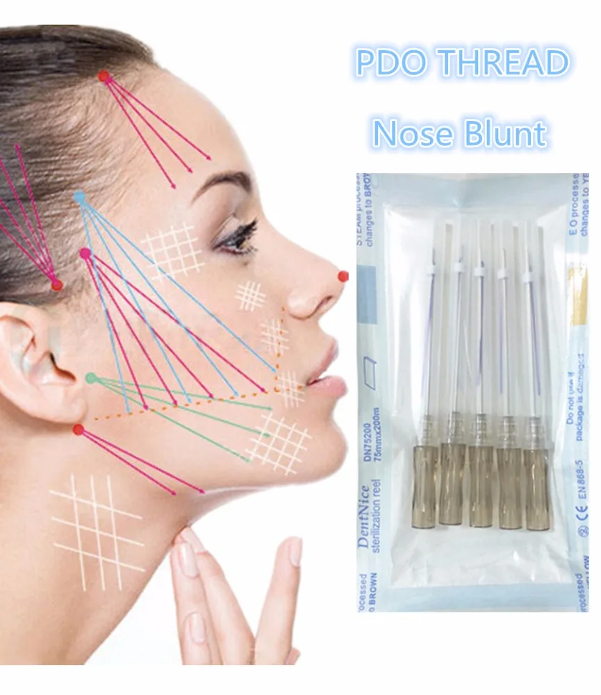 

Прямая продажа с завода, 2022 зубчатая нить 3D/4D blunt L Игла Типа Pdo для красоты кожи лица...