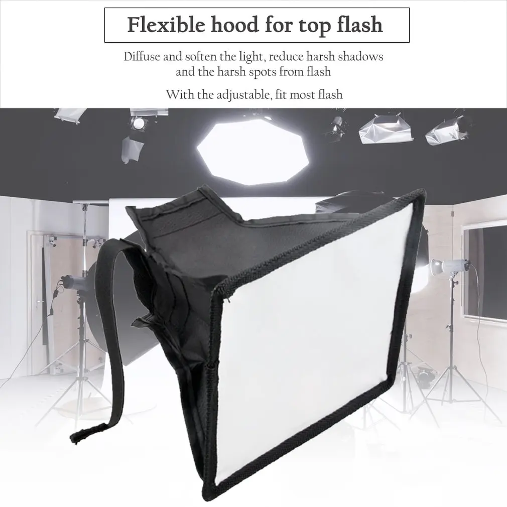 Universal Portable Flash Diffuser Softbox 15 x 17cm for Camera Speedlight Nikon Canon Sony | Электроника