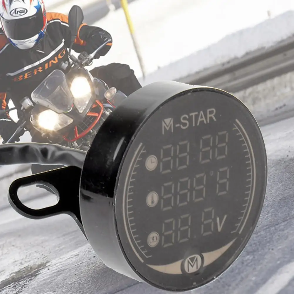 

Universal Night Vision Motorcycle Voltmeter Measure Voltage LED Digital Display Voltmeter With Metal Shell